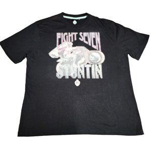 Eight 732 Men T Shirt Black Size 3XL Eight Seven Stuntin Graphics Motorcycle